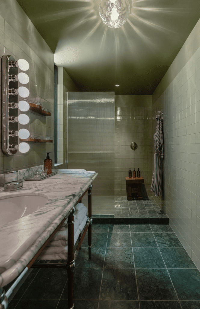 The sumptuous bath at Hotel Saint Augustine (Photo by Julie Soefer)