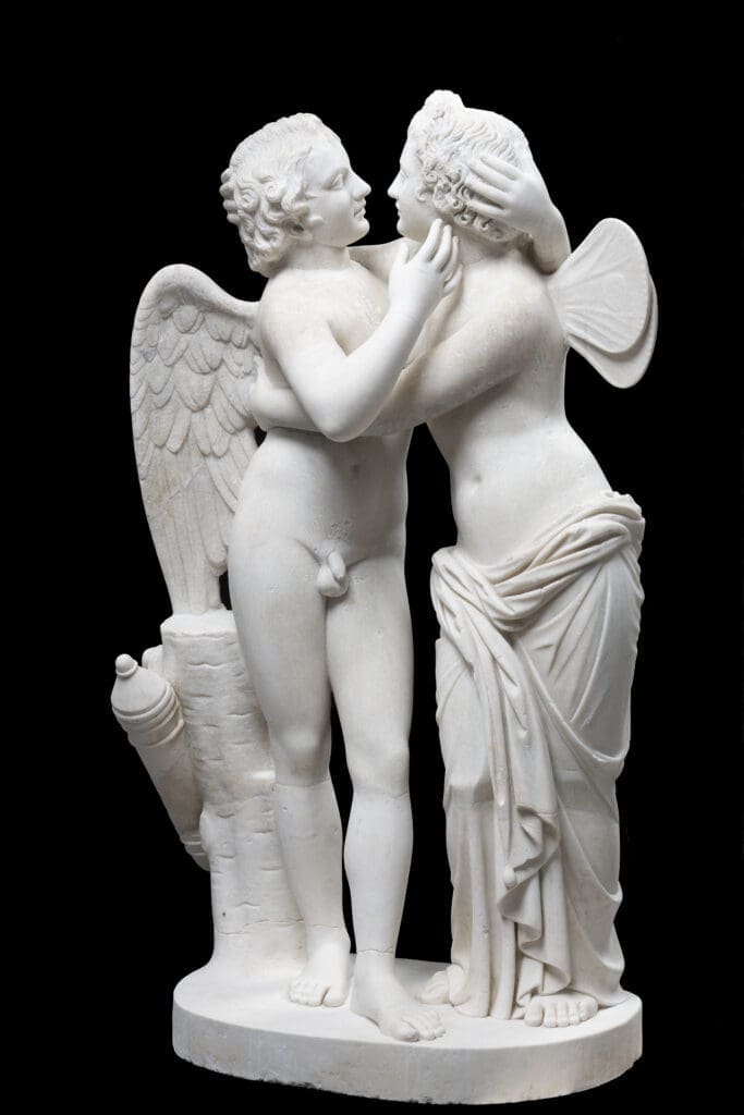 "Statue of Cupid and Psyche" is a timeless symbol of love and unity. (Photo by Lorenzo De Masi, Courtesy of Torlonia Foundation)