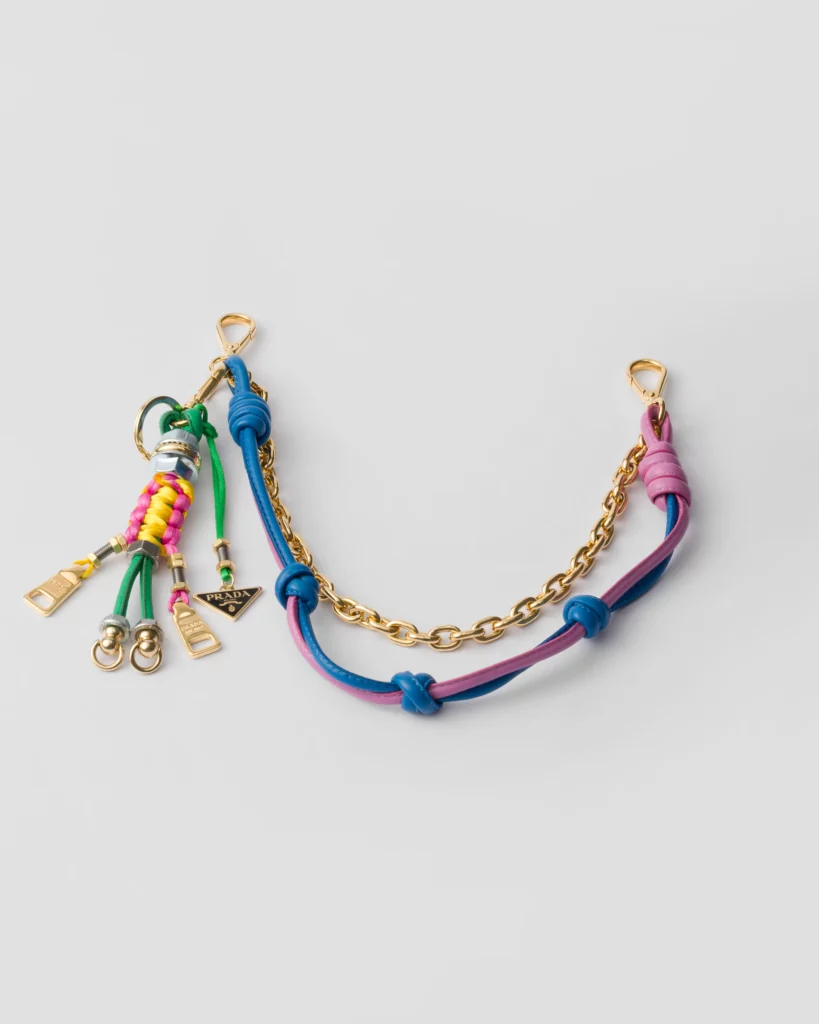 Prada Pop Strings Bag Charm, $875. (Photo by Tony Solis)
