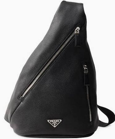 Prada Cross Leather Bag, $2,850. (Photo by Tony Solis)
