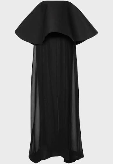La Robe Vela Wool and Silk Maxi Dress, $1,730. (Photo by Tony Solis)