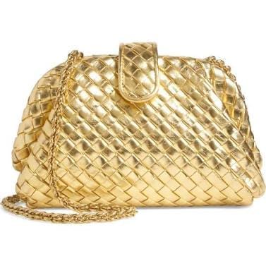 Mini Lauren 1980 Metallic Leather Clutch, $4,200. (Photo by Tony Solis)