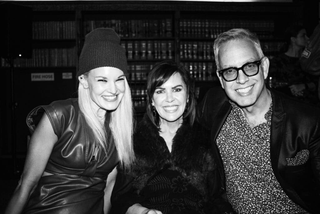 Margot Hogan, Kim & Ruben Dominguez at the Magpies & Peacocks After Dark 2024 event. (Photo by Jesse Green) 