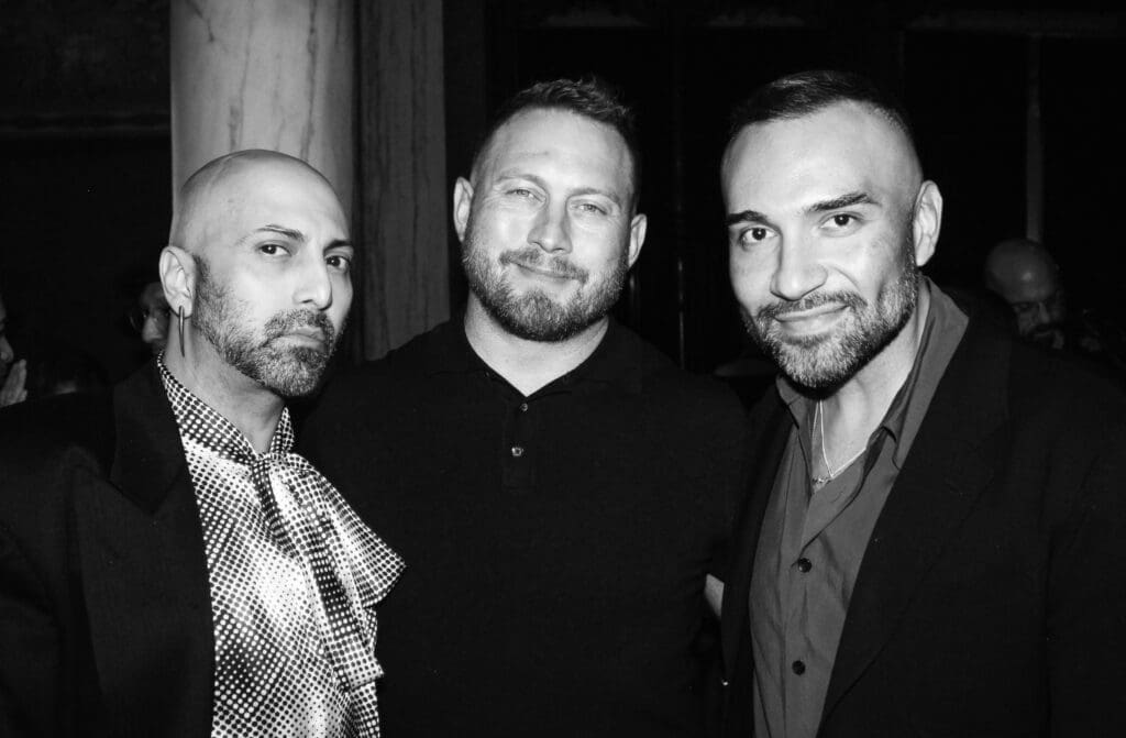Rene Garza, Jeremiah Gown, Jay Rodriguez at the Magpies & Peacocks After Dark 2024 event. (Photo by Jesse Green)