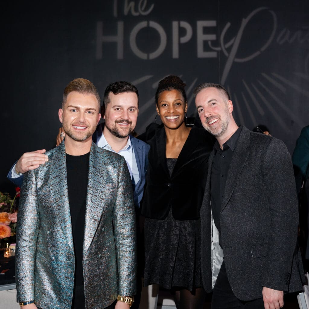 T.J. Griffin, David Salmon, Erin Walker
and Matt Mazur (Photo by Simon Luna)