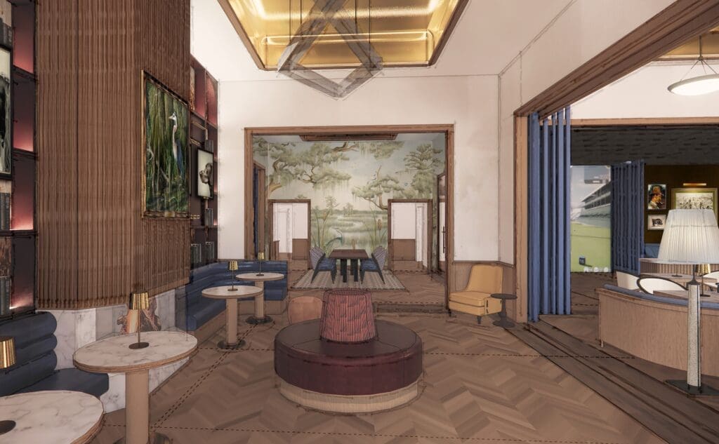 Cypress is a new invitation-only private club coming to Fountain Place in March. (Rendering courtesy of Fountain Place)