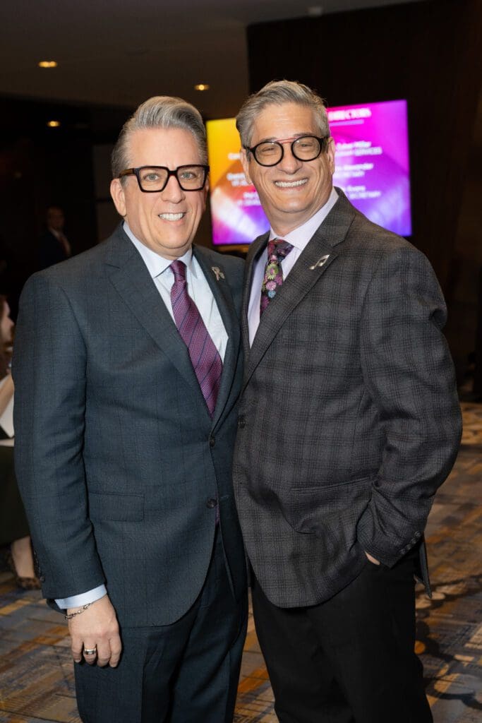 CEO Carl E. Josehart & Sam Jacobson at JFS LiVE! 2024: Songs in the Key of JFS  (Photo by Mark Katz, Jeff Fitlow, Michelle West)