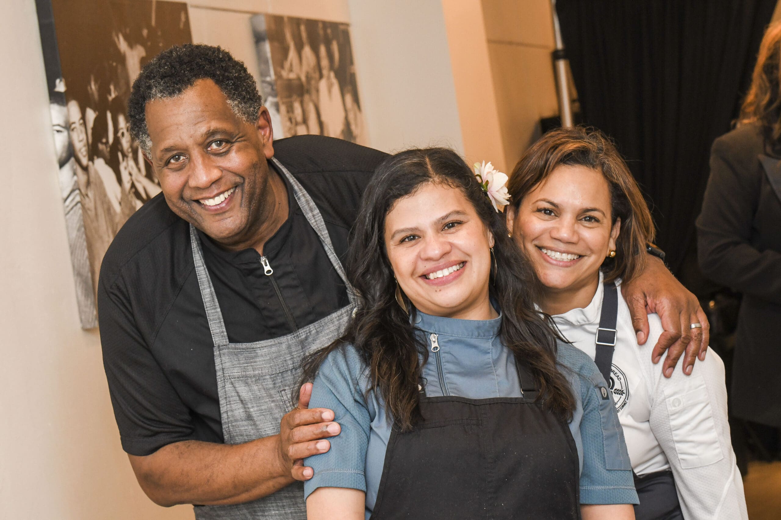 Chefs Mark Holley, Patti Delgado, Dayanny De La Cruz