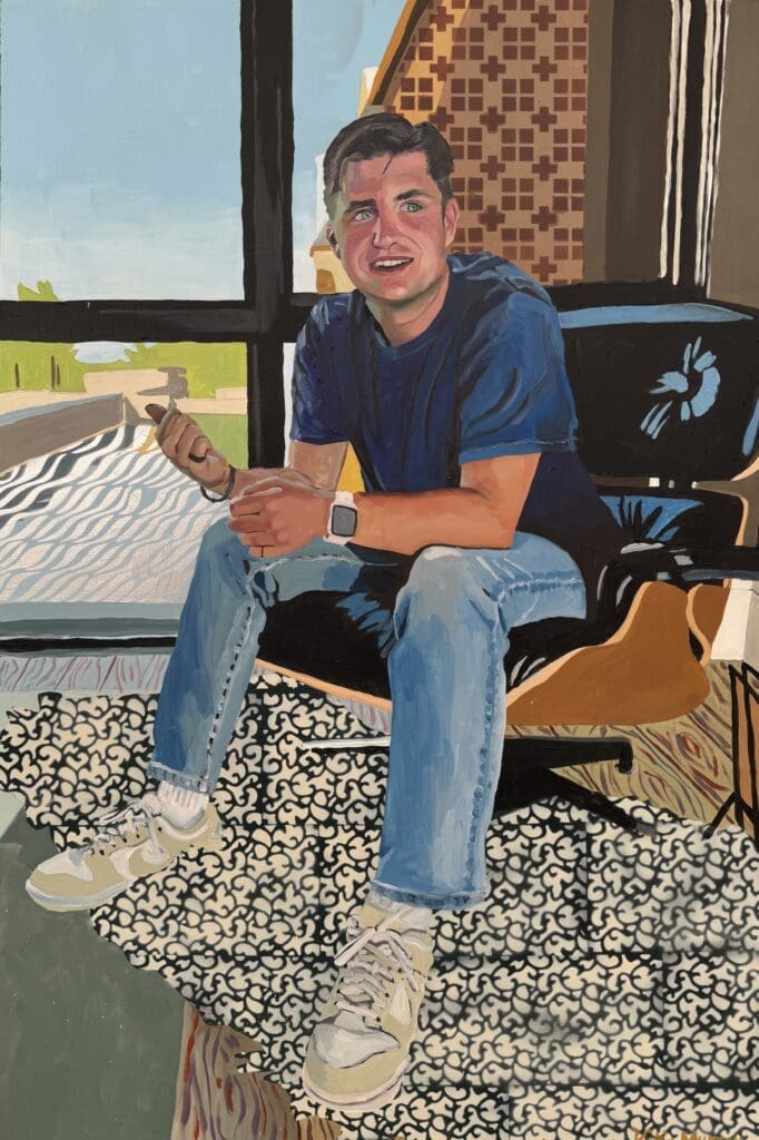The subjects in Katie Murray's new series are often caught in candid poses. (Courtesy)