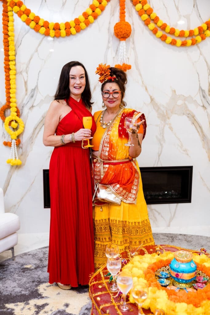Toni Tate,Teresa Cox Reading at the wedding of Ruchi Mukherjee and Walter Sassard. (Photo by Hung Truong)