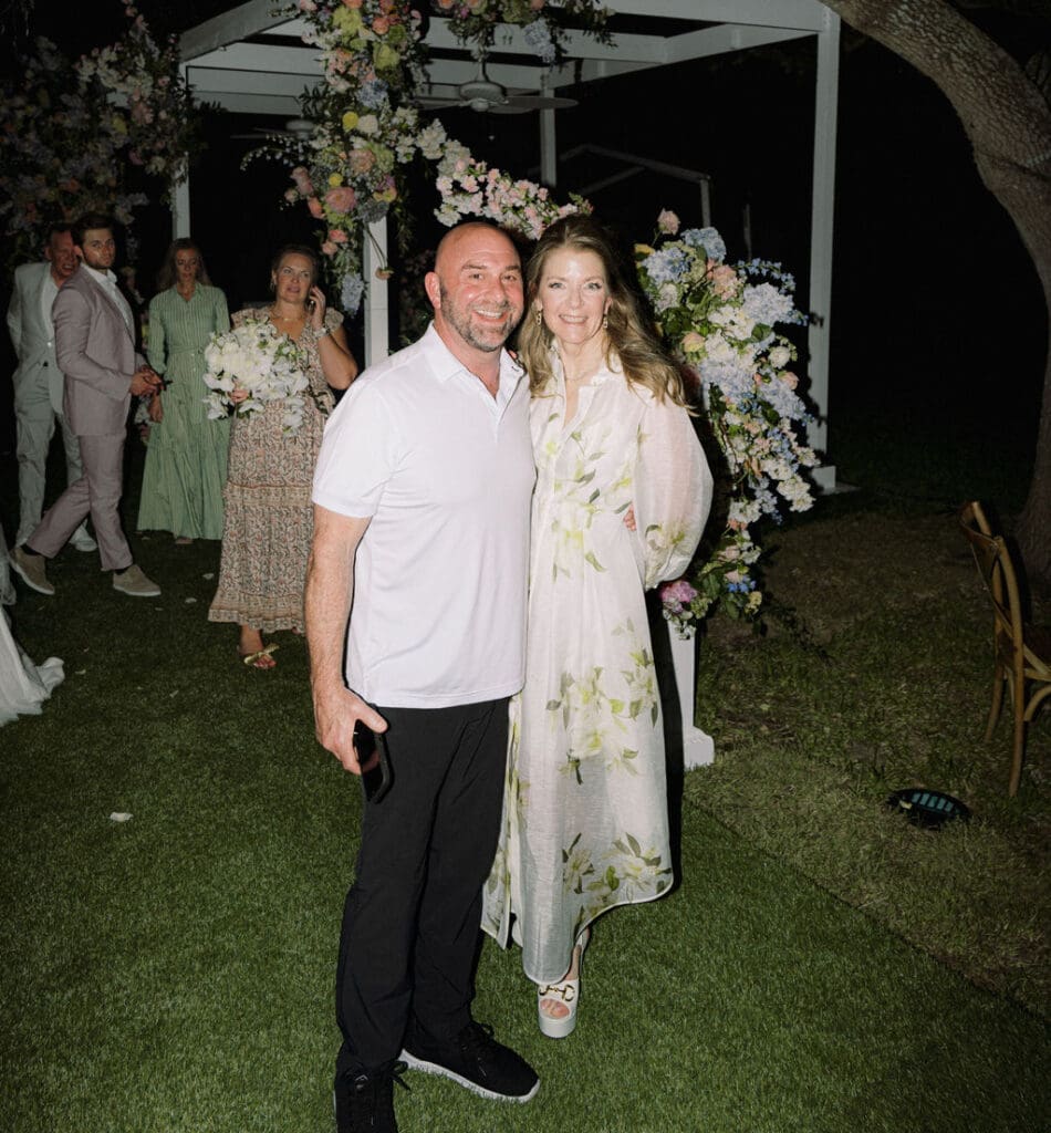 Todd Fertitta, Paige Fertitta at her son's wedding at the F6 Fertitta Farm (Photo by Joseph West Photography)