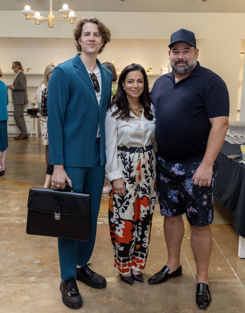 Pete West, Nazira Handal, Lance Scott at Sherle Wagner