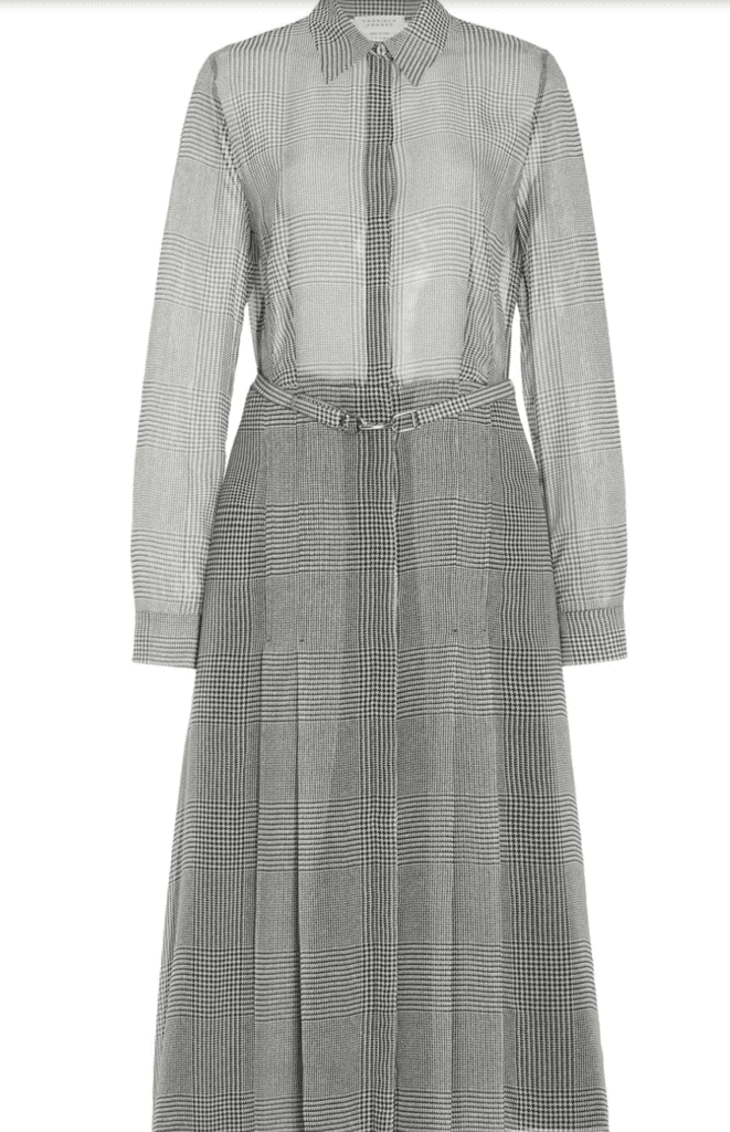 Gabriela Hearst's Jane Prince of Wales shirtdress, $2,990, available at The Conservatory