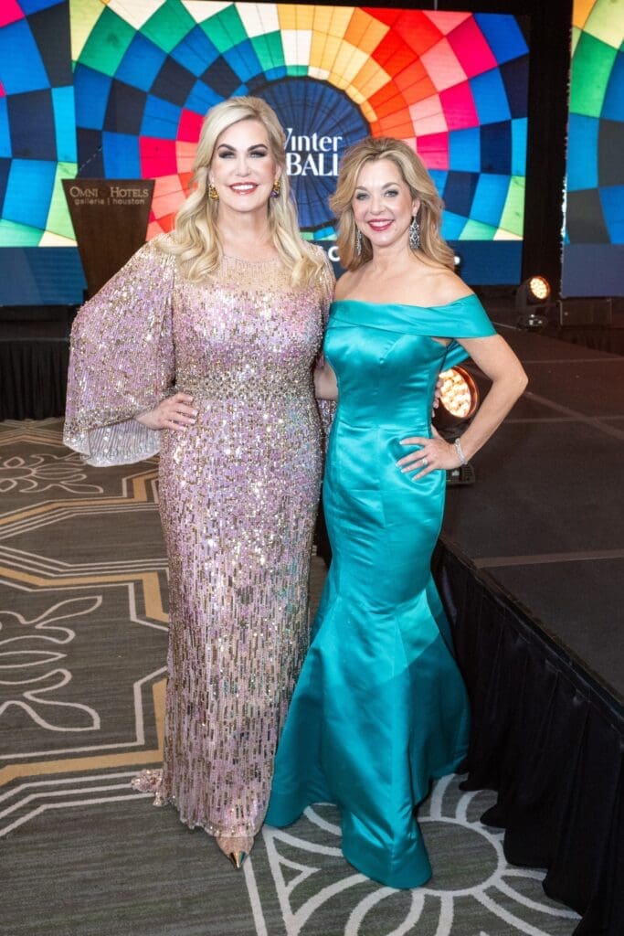 Stephanie von Stein Schusterman, Julie Baker Finck at the 2025 Women of Distinction gala  (Photo by Jacob Powers)