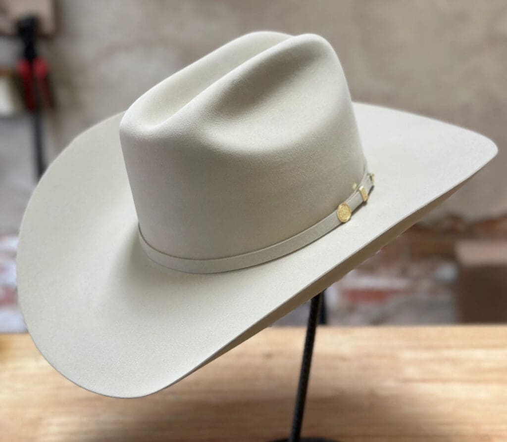 By virtue of its name alone, the Stetson El Presidente felt cowboy hat in "Silverbelly" stands out. Priced at $1,300, she's an investment, but McKinney Hat Co. calls her "one of the finest hats made by Stetson."(Photo courtesy of McKinney Hat Co.)