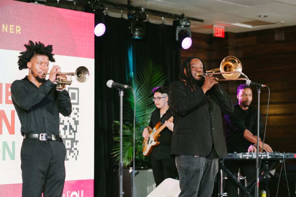 The Urban Orchestra  at the Heart & Soul Culinary Scholarship Dinner. (Photo by Vicky Pink)