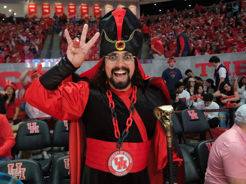 University of Houston basketball fans certainly bring it. (Photo by F. Carter Smith)