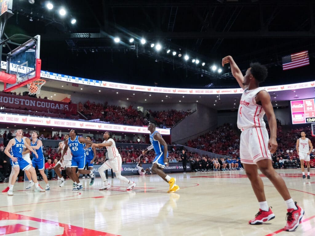 How does LJ Cryer one of the best shooter in America get this open? He never stops moving. (Photo by F. Carter Smith)