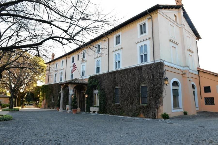 The American ambassador's residence in Rome, Villa Taverna, was originally built in the 15th century.
