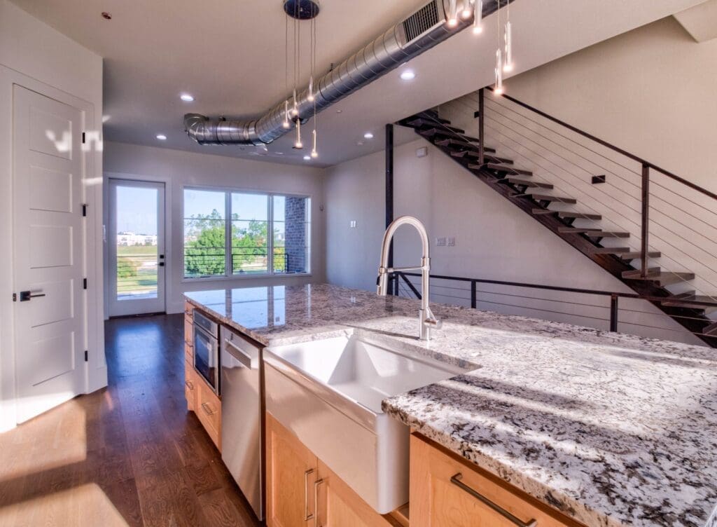 This 3,590-square-foot unit, one of 12 new Vista Buena Trail condos, offers a perfect blend of urban convenience and natural beauty, with easy access to downtown Fort Worth. (Courtesy)