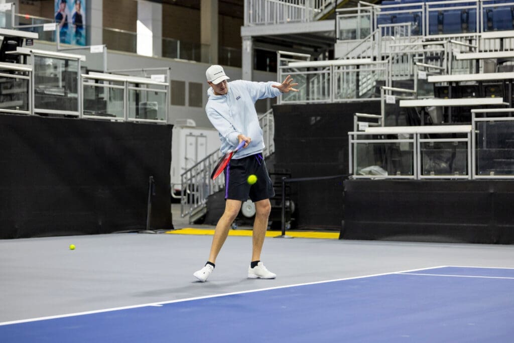 Dallasite and former tennis pro John Isner helped "christen the court" for the 2025 Dallas Open. (Courtesy)