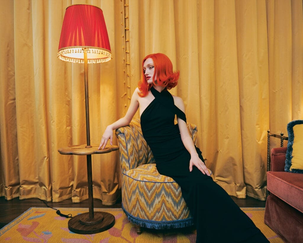 Dior black gown $4,000, at Dior Highland Park Village. (Photo by Khristio)