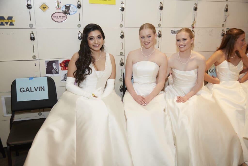 Eliana Lourdes Garcia, Sophie Goelzer, Elizabeth Goelzer.  (Photo by Gittings)