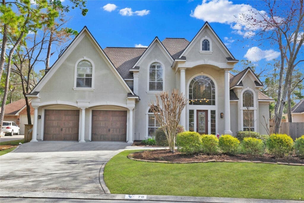 78 N Berryline Circle is a custom home in Panther Creek that underwent a full renovation in 2022. 