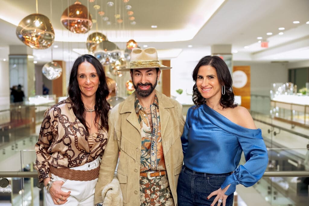Amy Zadok, Fady Armanious, Lisa Zadok at Zadok Jewelers Round Top Rendezvous