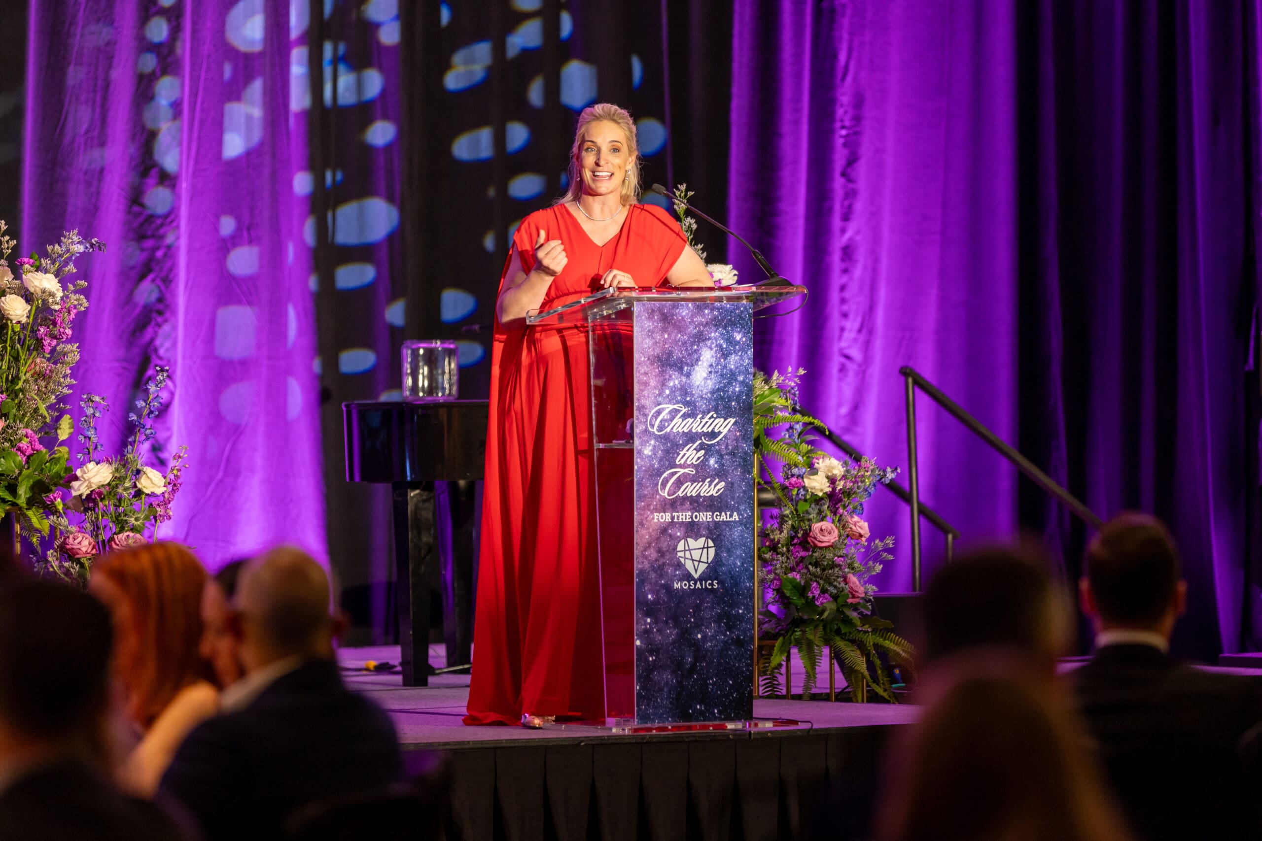 Dr. Elizabeth McIngvale was the keynote speaker at Mosaics of Mercy's "For the One" gala. (Photo courtesy of Box Wood Photo)