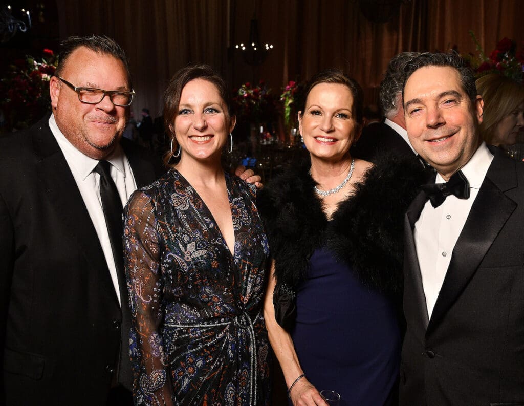 Chris Shepherd & Lindsey Brown, Cabrina Owsley and Jim Nelson at the 2025 Houston Ballet Ball at the Wortham Theater Center. (Photo by Dave Rossman) 