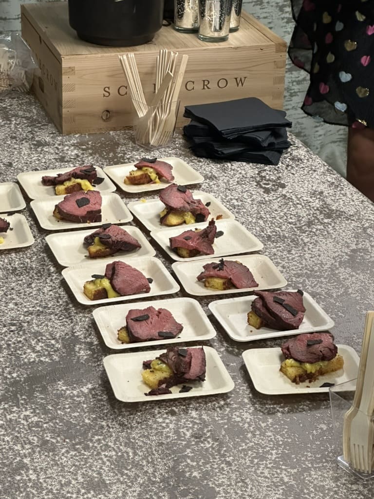 Truffle-laced beef from Killen's Steakhouse at the Truffle Masters preview tasting. (Photo by Shelby Hodge)
