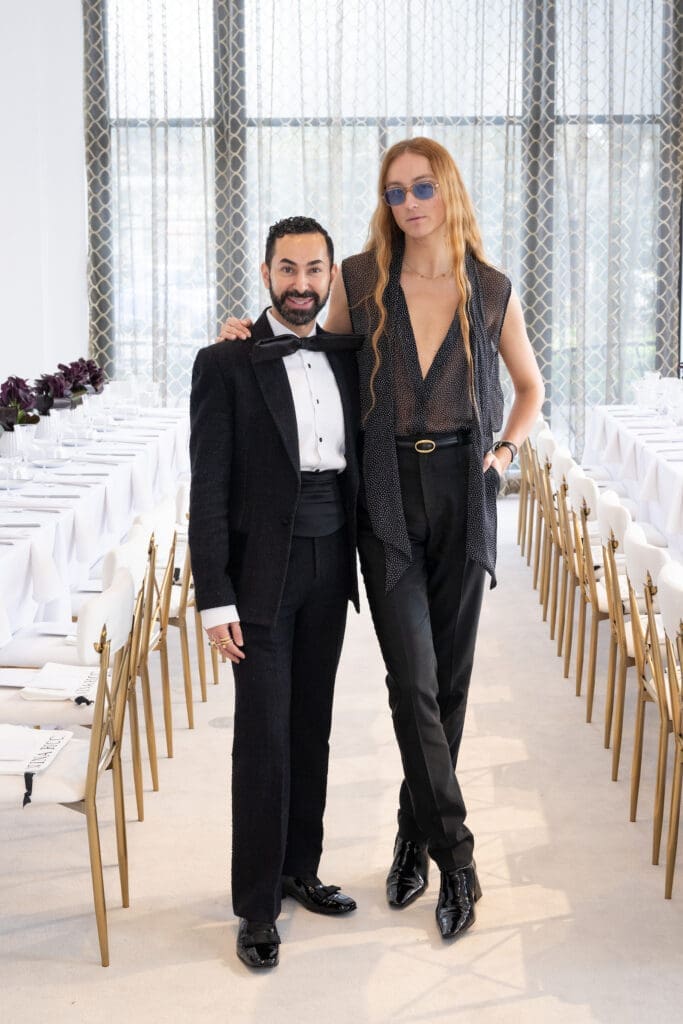 Fady Armanious, Harris Reed at the Nina Ricci fashion presentation and luncheon at Tootsies. (Photo by Wilson Parish)