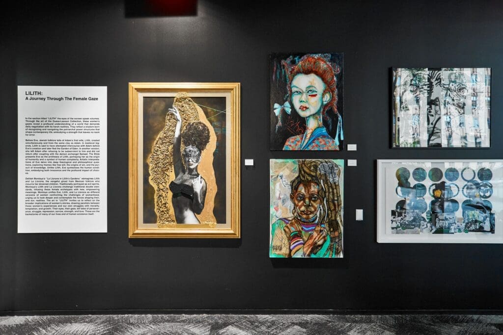 An installation view of "The Architecture of Culture: Works from the Guess Lawson Collection" at Gensler Houston headquarters. (Courtesy the Guess Lawson Collection)