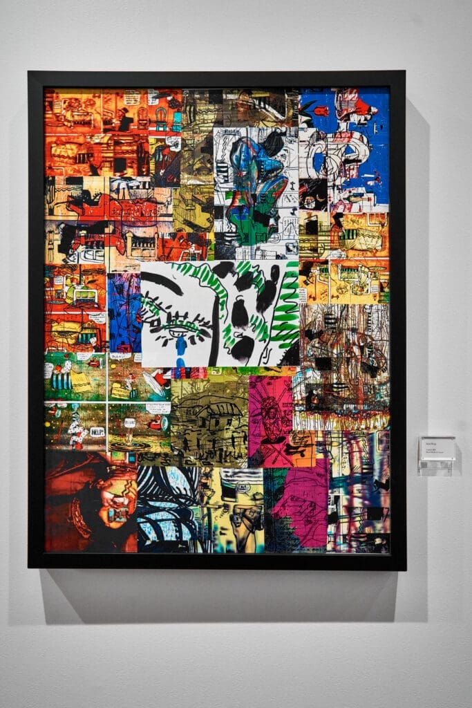 An installation view of "The Architecture of Culture: Works from the Guess Lawson Collection" on view at Gensler Houston headquarters. Pictured: Dick Wray's "Untitled," 2001. (Courtesy the Guess Lawson Collection)