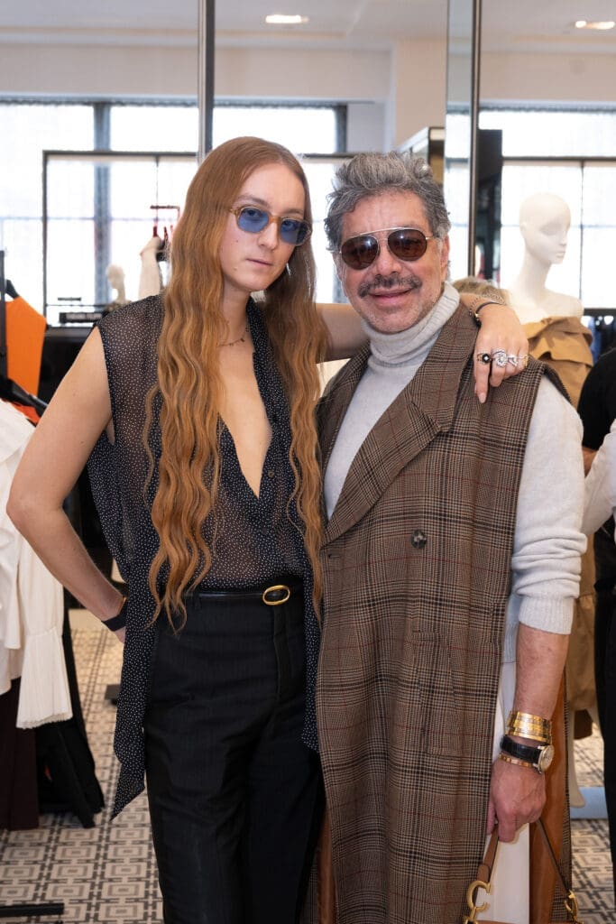 Nina Ricci Designer Harris Reed, hair stylist Ceron at the Nina Ricci luncheon at Tootsies. (Photo by Wilson Parish)