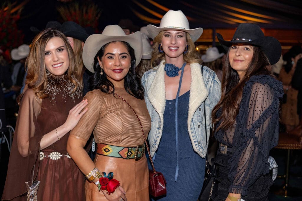 Heather Almond, Elia Gabbanelli, Kaleta Blaffer Johnson, Tara Martin at the Cotton Q Club (Photo courtesy of Cotton Holdings)