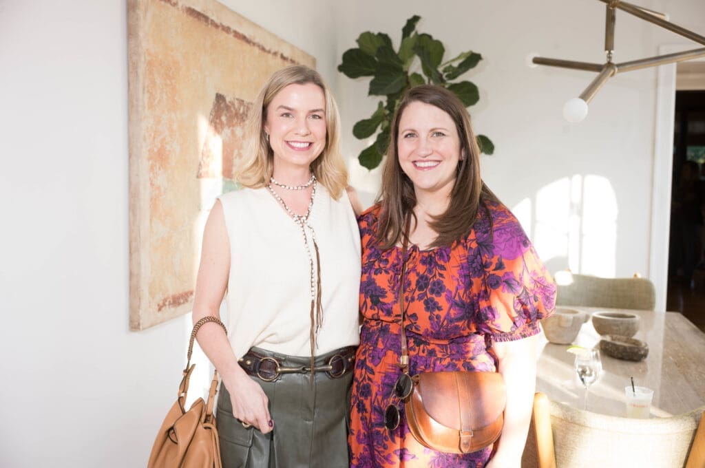 Hope Dorset, Kaki Childress at the Sunday afternoon fête.  (Photo by Daniel Ortiz)
