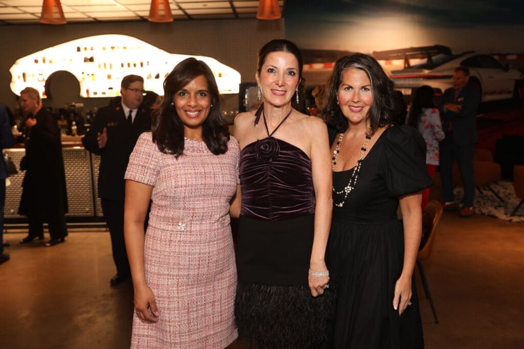 Kusum Patel, Saula Valente, Heidi Turney at the Salvation Army Auxiliary 'Reflections on Style' launch event (Photo by Priscilla Dickson)