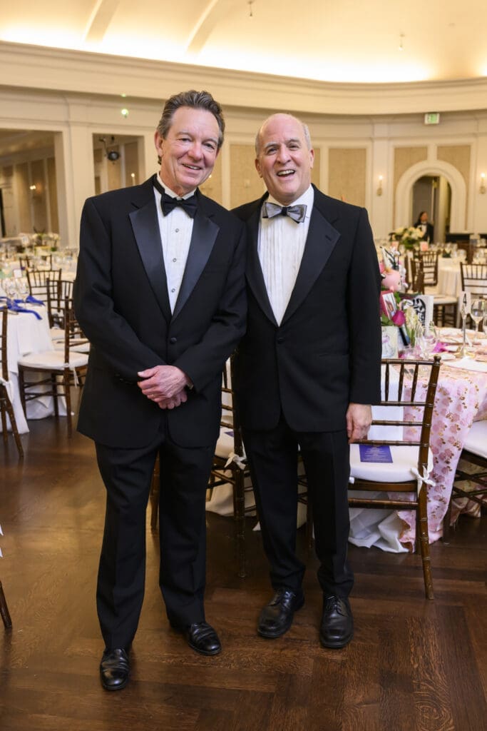 Lawrence Wright, Rich Levy at the 2025 Poets & Writers Ball held at the River Oaks Country Club. (Photo by Michelle Watson) 