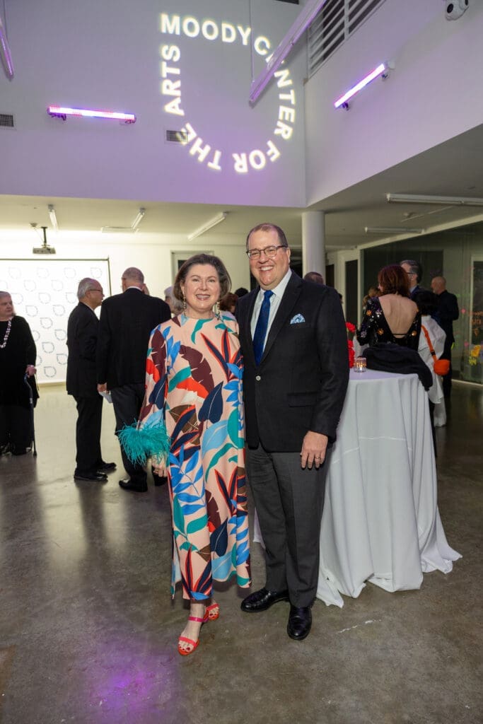 Shawn Stevens & Jim Jordan at A Dinner for the Moody at Rice University’s Moody Center for the Arts. (Photo by Jenny Antill Clifton) 