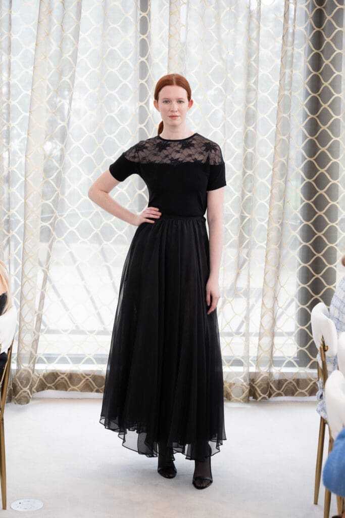 Nina Ricci fashions presented  at the fashion presentation and luncheon at Tootsies. (Photo by Wilson Parish)