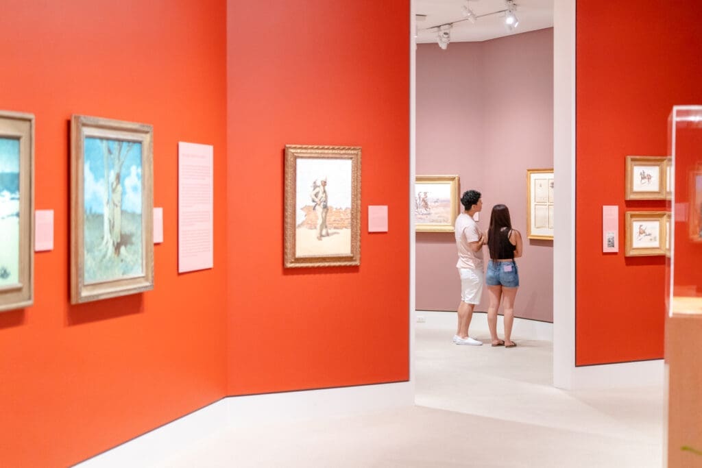 The Sid Richardson Museum offers a captivating look at the American West through works by Frederic Remington and Charles Russell. (Courtesy)