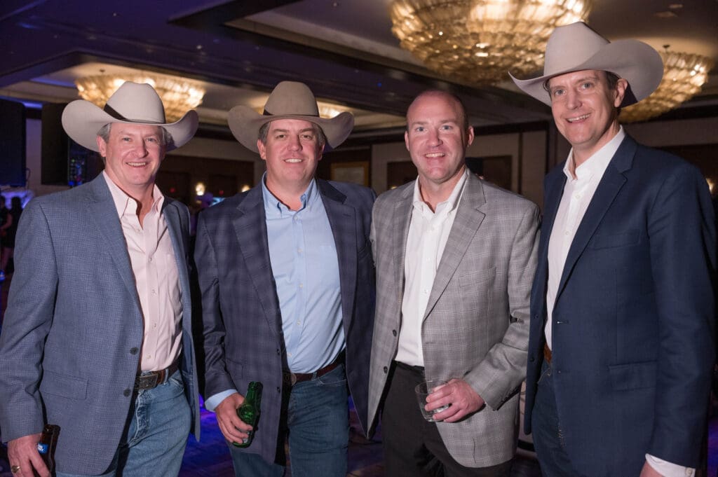 Stedman Grigsby, Breston Hall, Kirby Janke, Ryan O'Smith at the 25th anniversary of the Trailblazers luncheon. (Photo by Daniel Ortiz)
