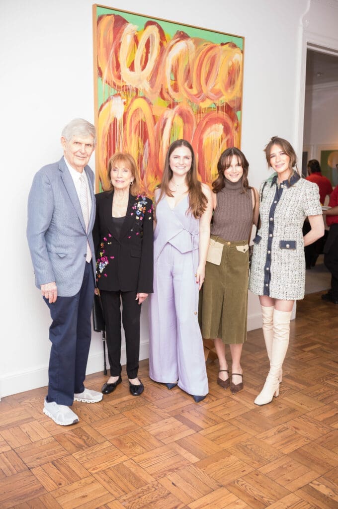TR & Isla Reckling, Lauren Reckling, Christiana Reckling, Betsy Goodman  at the Sunday afternoon fête.  (Photo by Daniel Ortiz)