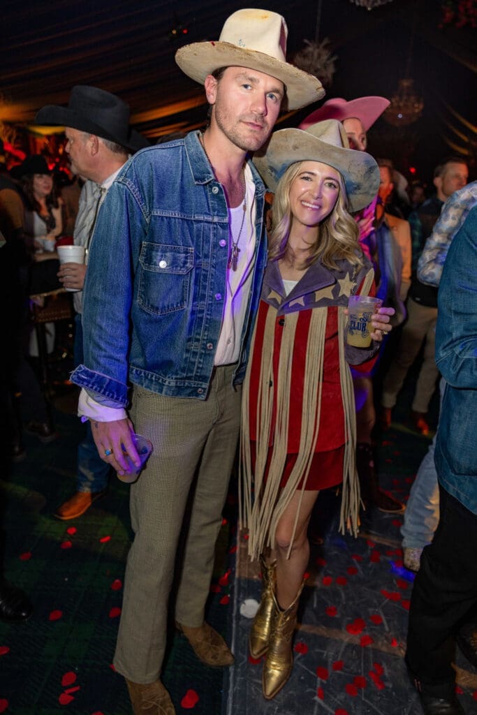 Ty Hays, Teressa Foglia at the Cotton Q Club (Photo courtesy of Cotton Holdings)