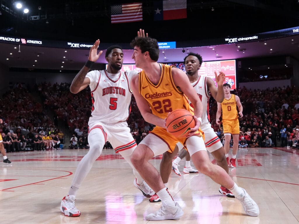 Houston center Ja'VIer Francis can make life difficult for even the most skilled offensive bigs. (Photo by F. Carter Smith)