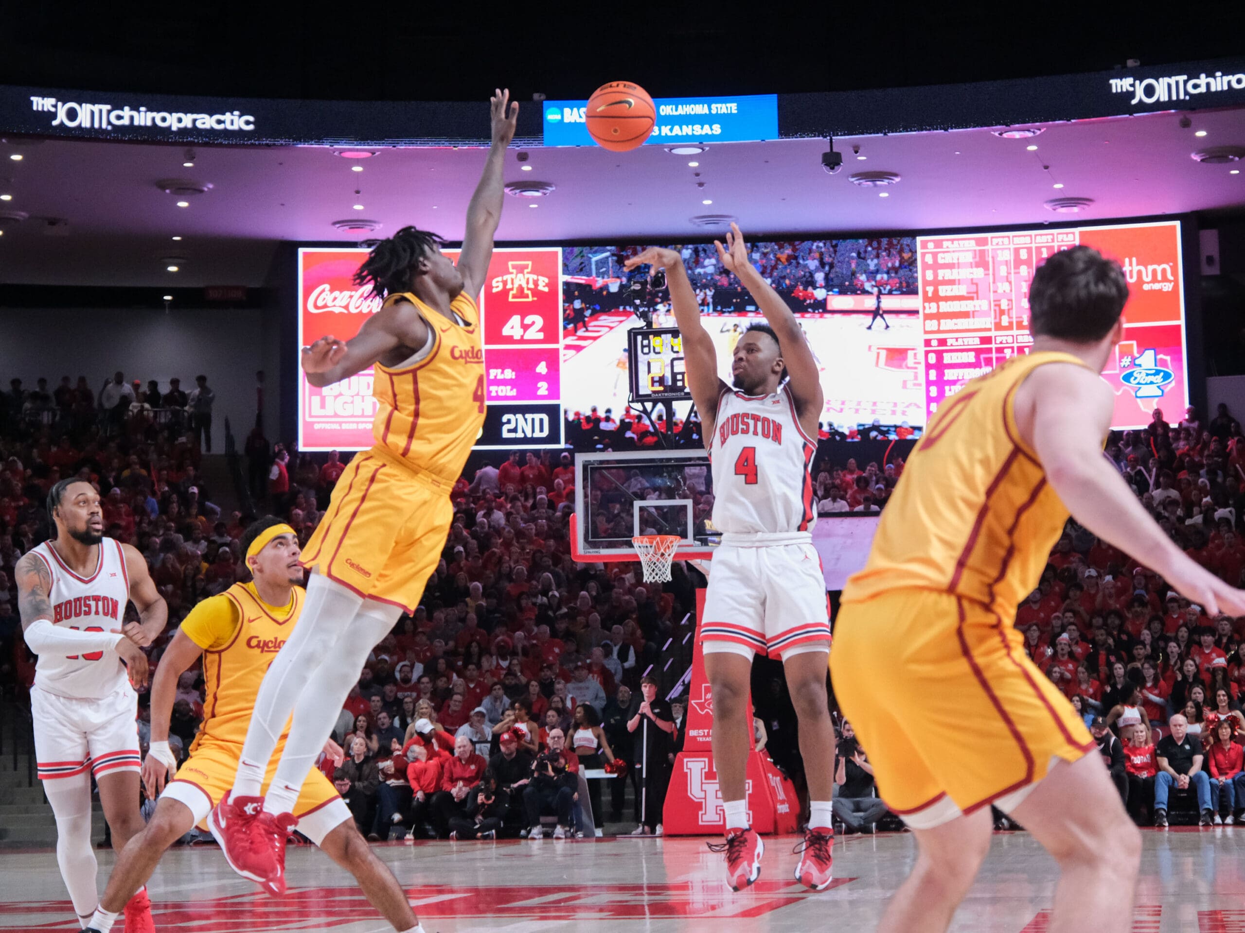 The Houston Cougars mens basketball team faced the Iowa State Cyclones in a Big XII College Gameday contest at the Fertitta Center