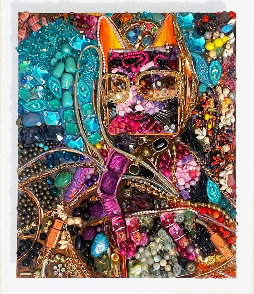 Carla Gannis’ "Sphinx," 2024, at Ro2 Art.
