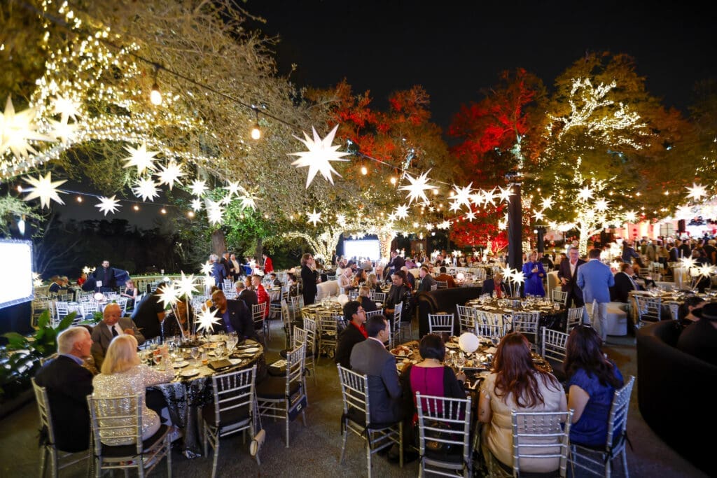 The stars at night were indeed big and bright at the Rockets Clutch City Foundation gala held on the grounds of the Fertitta family home in River Oaks. Photo courtesy of Rockets.com)